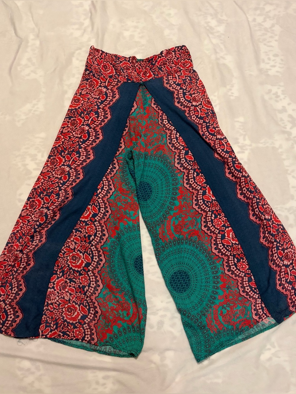 Rave Festival Boho Wrap Pants 
Women’s One Size
